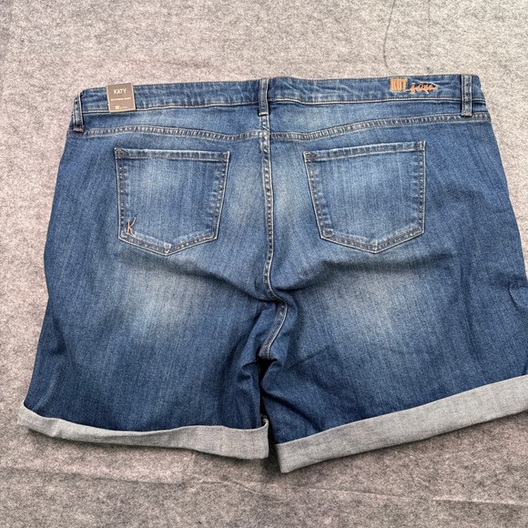 NWT Kut from the Kloth Women's 22W Katy Boyfriend Cotton Denim Shorts‎ - Picture 7 of 8